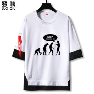LUOQIU | Áo Thun Chủ Đề Mèo Schrödinger Big Bang