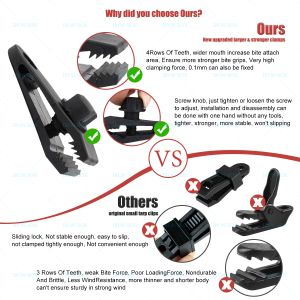 Flysheet Clip Set 10PCS/30PCS Outdoor Tarp Clips Camping Tent Clip Fly Tarp Clamp Tarpaulin Clips Khemah