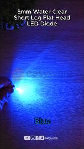 10x LED 3mm Flat Top Warm White Red Blue Green UV Orange Yellow Pink Color LED 3 mm Bening Flat Merah Biru Diffused Clear LED Flat Head