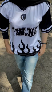 JERSEY KAOS OVERSIZE TWNB NSTFR009 - JERSEY OVERSIZE KOREA - JERSEY KAOS OVERSIZE NUMBER SERIES - JERSEY KAOS RETRO VINTAGE PREMIUM