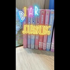 Buku Diary Journaling Scarpbook Hardcover Kancing Magnet Motif Anime Lucu