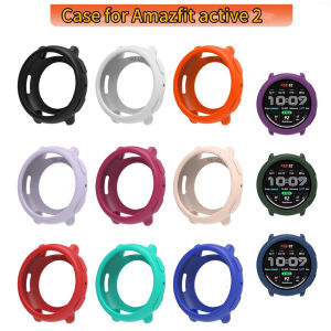 Soft Silicone Case for Amazfit Active 2 Watch Candy Color Full Coverage Protective Shell Cover for Amazfit Active 2 Accessories