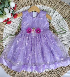 gaun brukat anak umur 2-4 tahun