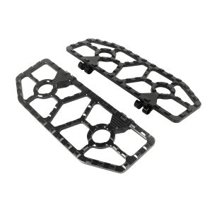 Motorcycle Driver Floorboard Wide Front Footpegs Pedals For Harley Touring FLHR Street Electra Glide FLTR Softail Fat Boy