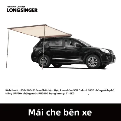 LongSinger | Lều Dọc Xe Chống Nước Bảo Vệ UV Kích Thước Lớn
