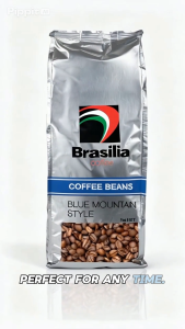 Brasilia Coffee Beans Blue Mountain 250g Roasted Whole Arabica Coffee Beans