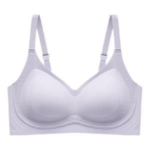 Miiow | Wireless Seamless Bra Womens Fashion Summer 2025 Gathered Small Chest Lift Anti-Sagging Auxiliary Breast Collection V-Neck