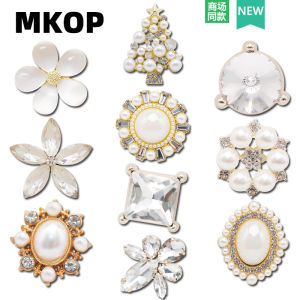 High-End Metal Diamond Pearl Shoe Buckle Accessories for Clog Shoes Cross Brand OP Summer 2025 Department Store Exclusive