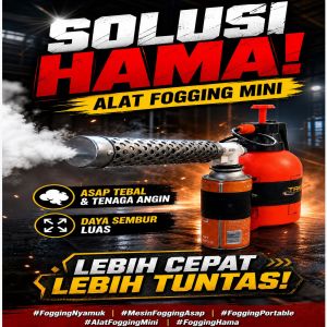 Mesin Fogging Nyamuk Mini Portabel Elektrik Alat Fogging Mini Hama Pertanian Fogging Asap Optimal Performa