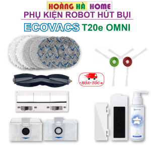 Phụ kiện robot hút bụi ecovacs deebot T20e OMNI khăn lau lọc bụi chổi quét nước lau chổi giữa túi rác màng hepa nắp đậy chổi chính