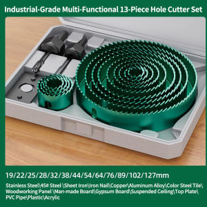 GREENERY 19-127mm Hole Saw Cutting Set Saw Cup Wood Crown Drill Bit Sharp Teeth For Drywall Steel Plastic PVC Woodworking Tools