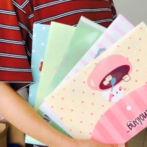 F2023 ซองเอกสาร ลายการ์ตูน ดอกไม้ ขนาดA4 อุปกรณ์สำนักงาน เครื่องเขียน อุปกรณ์การเรียน