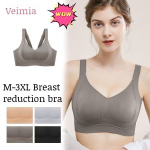 No-wire Pull-up Light Plus Size Bra Womens Seamless Lift Collect Side Breast Underwear
