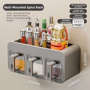 BAOJIAWANG | Wall-mounted Multi-function Spice Container