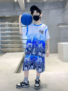 Children's Basketball Training Suits: Quick-Dry Ball Jersey & Short-Sleeved Training Gear