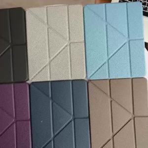 Ốp Lưng iPad Pro 12.9 11 10.2 Mini Bằng Sợi Carbon Kevlar Họa Tiết Y-Fold Có Thể Tháo Rời Kèm Giá Đỡ Chất Liệu Da Dành Cho Máy Tính Bảng Apple