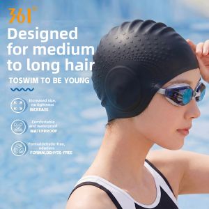361° | Waterproof Comfortable Silicone Swim Cap
