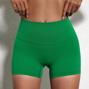 Solid Color Yoga Cycling Short Women Gym Sport Short Leg Soft Comfortable Tight Compression Comprehensive Training Jog Athletic