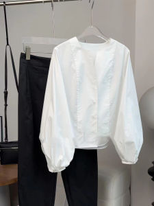 YUFUQING | Elegant White French Hepburn Style Womens Sleeveless Cardigan Simple Fashion Lantern Sleeve Spring Autumn New Arrival