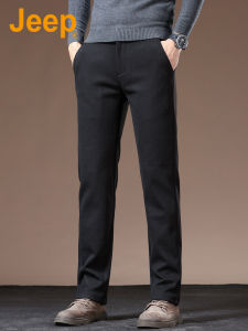 Jeep | Vintage Business Casual Pants for Men Loose Fit Straight Leg