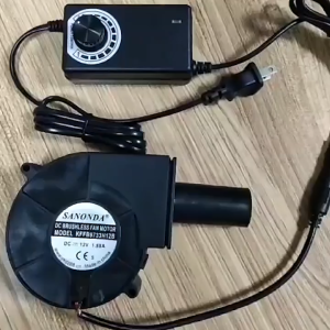 Kipas Blower Mini BBQ AC Turbocharger Portabel 9733 12v 220v 5500 Rpm