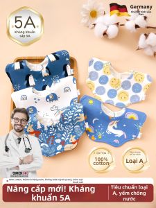 Khăn Dầu Chống Thấm Nước Chất Lượng A Cotton Sơ Sinh Trẻ Em Mùa Xuân Hè