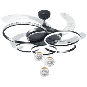 OSIZA | Lighting and Fan Crystal Ceiling Fan Light