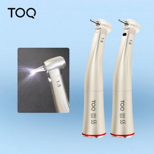 Dental 1:5 Fiber Optic Increasing Speed Handpiece Against Contra Angle LED Optic Fiber Quattro Spray E-tape Push Button
