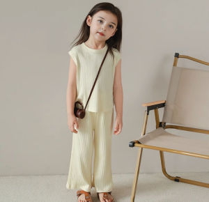 Girls Ice Silk Outfit Sleeveless