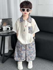 Boys Summer Outfit Short Sleeve Polo Shirt And Pants Two Piece Set Stylish Childrens Clothing for Boys Kite Bird Brand Casual Wear