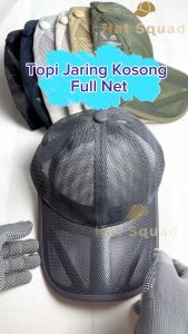 Topi Jaring Kosong Full Net Colour Basic Plain Trucker Baseball Cap