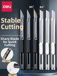 deli | Rapid Cutting Self-locking Craft Knife Stainless Steel