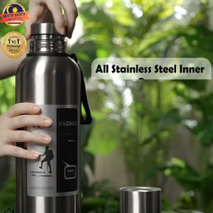 [12-Hour Insulation] Large Capacity 2000ml 316 Food-Grade Extra Thick All-Steel Insulated Mug Cawan termos keluli tahan karat 316 316不鏽鋼保溫杯