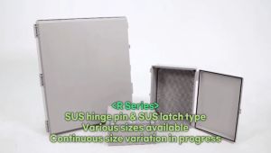 🆕 BOXCO BC-AGR-618126 (610 X 810 X 260MM) ABS Hinge Type Enclosure Box with SUS latch Plastic hinge SUS pin
