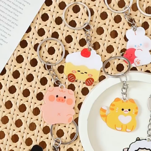 Gantungan Kunci Karakter Kartun Lucu Akrilik UV Print Keychain Acrylic Ganci DCA2452