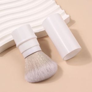 Cọ Trang Điểm Đa Năng Có Thể Thu Gọn Kèm Nắp Chống Bụi Dùng Cho Phấn Phủ Má Hồng Tạo Khối Cán Làm Bằng Sợi Len