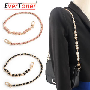 กระเป๋าหนัง PU โลหะรูปหัวใจจาก EverToner กระเป๋าถือ DIY สำหรับผู้หญิง Tali Bahu โซ่กระเป๋าอุปกรณ์เสริมกระเป๋า