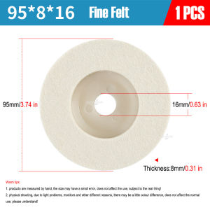Mirror Polishing Disc Angle Grinder Grinding Wheel for Metal Wood Furniture Glass Abrasive Felt Wheels Power Tool Accessories