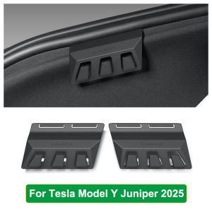 2 Móc Treo Đồ Cốp Sau Ẩn Tesla Model YL Y Juniper Chất Liệu ABS Nhẹ Chống Gỉ Treo Túi Bên Trái Bên Phải Phụ Kiện Nội Thất Ô Tô