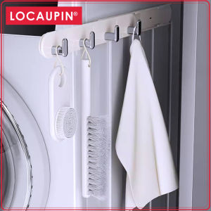 Locaupin Adhesive Hooks Decorative Wall Door Self Adhesive Hooks KitchenWaterproof Shower Room Sticky Hooks