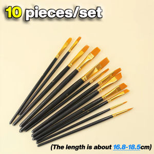 Oil Paint Brush Art Painting Brushes Watercolor Painting Oil Painting Wooden Brush Set（12pcs）