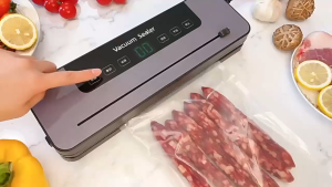 Vacuum Sealer Machine Heavy Duty Automatic for food Vacuum Sealing Packing Machine System Handy Dry Wet Sealer Vacuum Fresh Food Suitable for liquids Build-in Cutter with UV Sterilization 真空封口机