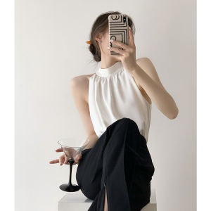 Halfter Neck Sleeveless Backless Tank Top