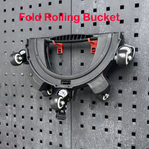 Fold Rolling Bucket Dolly Easy To Use Car Wash Bucket Dolly Car Accessories Swivel Rolling Bucket Dolly with Wheel Accessories