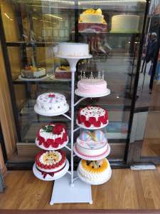 European Style Multi-layer Cake Display Stand Birthday Wedding Creative Model Window Shelf Eight Layer Ten Layer Metal Art