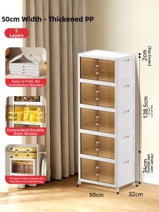 Storage Organizer Cabinet for Home Large Capacity Foldable