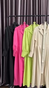 SV 6428 - Hana Long Dress | Silvervogue | Gaun Katun Midi Pakaian Wanita