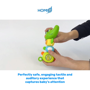 Early Sensory Animal Rattle Musical Baby Toy with Lights Melodies & Teething Surfaces / Music Toys
