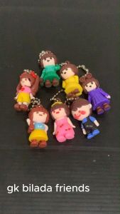 STIPA Gantungan Kunci Karakter Tali Biji Lada Ganci Tas Motor Mainan Anak MIni Girls and Boy Keychain LZ