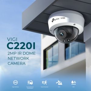 TP-Link Official Store | VIGI C220I | 2.8mm/4mm 2MP IR Dome Home Security Network CCTV Camera Connect to Cellphone